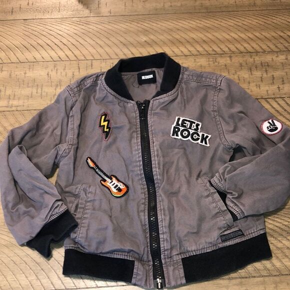 Let’s Rock Distressed Tour Jacket for your Little Rock 🪨 star ⭐️. Retro Patches - Picture 1 of 17